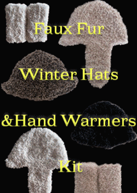 KIM&#039;S ANYTHING Faux Fur Winter Hats &amp;Hand Warmers